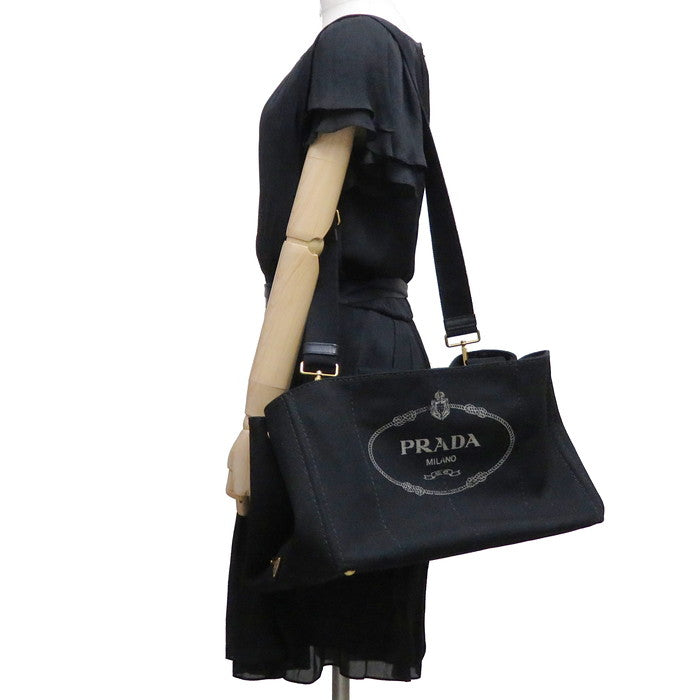 PRADA/プラダ】 1BG642 カナパL トートバッグ キャンバス 黒 ユニセックス【中古】【真子質店】【GN】 【MaSY】 – 真子質店  PawnShopMAKO