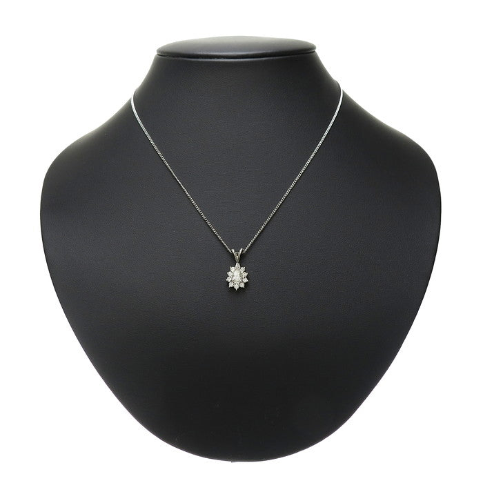 ダイヤモンド(推定J-SI2) 0.41ct ダイヤモンド 計0.56ct ペンダント 