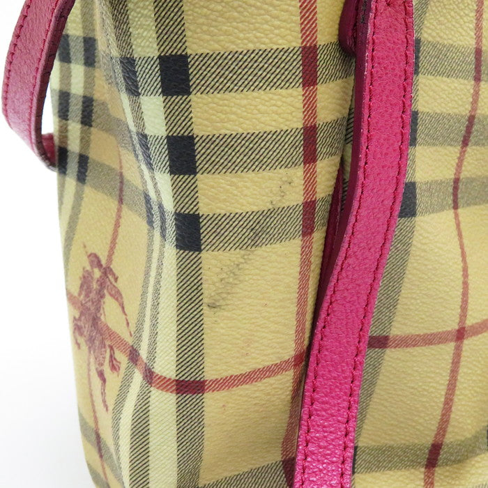 BURBERRY/バーバリー】 ノバチェック トートバッグ PVC/レザー 