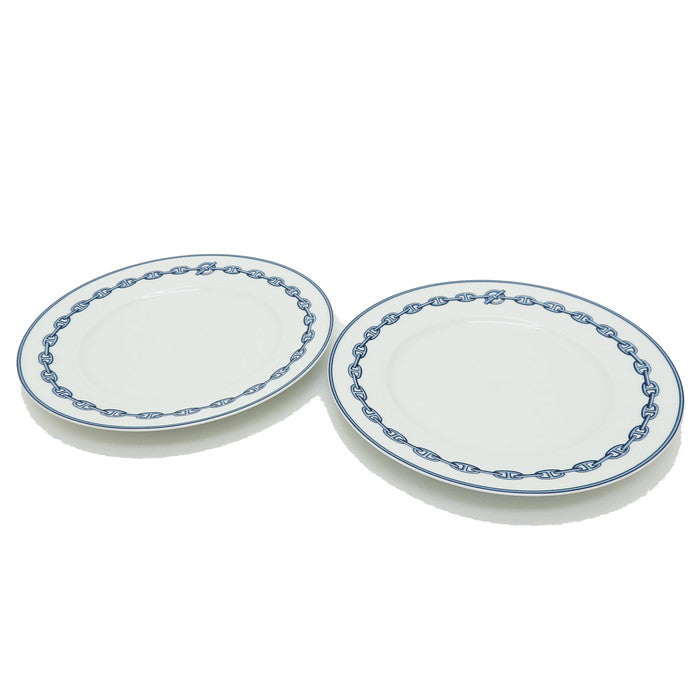 HERMES/エルメス】 シェーヌダンクル プレート 2枚セット 食器 陶磁器