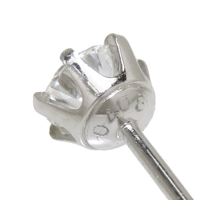 スタッド ハート＆キューピッド ダイヤモンド(D-VS-EX(H&C)) 0.408×2ct 