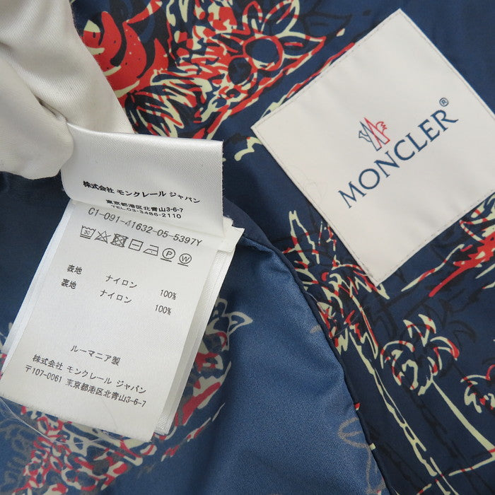 MONCLER/モンクレール】 C10914163205 フード 総柄 ナイロンジャケット 
