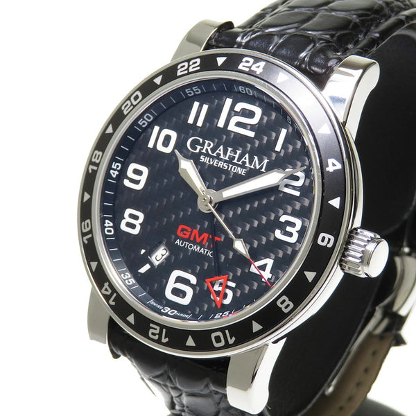 【GRAHAM/グラハム】 2TZAS.B02A シルバーストーンタイムゾーン GMT 腕時計 ステンレススチール/カーボン/社外製革ベルト/社外製尾錠 自動巻き/オートマ 黒 メンズ
【中古】【真子質店】【GD】




【STD】