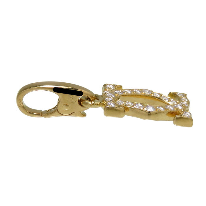 Cartier イエローゴールド ダイヤモンド 2C チャーム ペンダントトップ CARTIER/カルティエ】 2Cチャーム ダイヤモンド ペンダントトップ K18