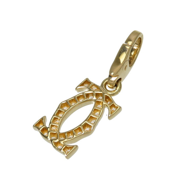 CARTIER/カルティエ】 2Cチャーム ダイヤモンド ペンダントトップ K18
