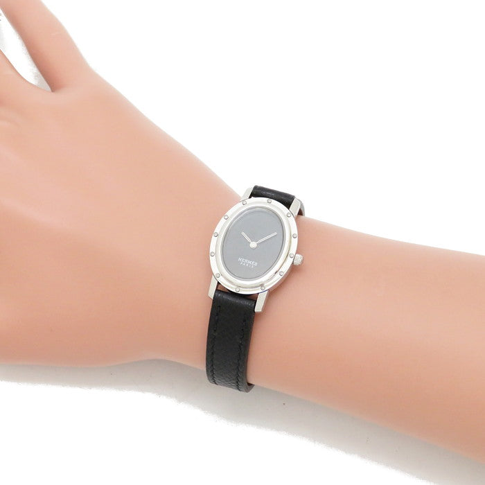 HERMES/エルメス】 CO1.210 クリッパー オーバル サンレイ 腕時計
