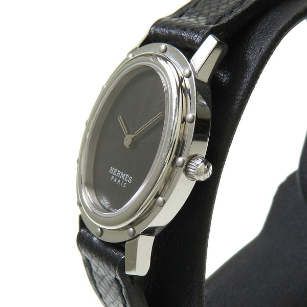 【HERMES/エルメス】 CO1.210 クリッパー オーバル　サンレイ 腕時計 ステンレススチール/レザー クオーツ 黒 レディース
【中古】【真子質店】【GD】




【MaMiMo】