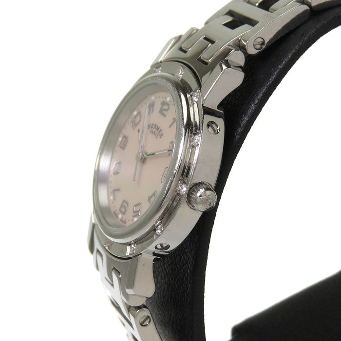 HERMES/エルメス】 CL4.230 クリッパー ナクレ 腕時計 ステンレス