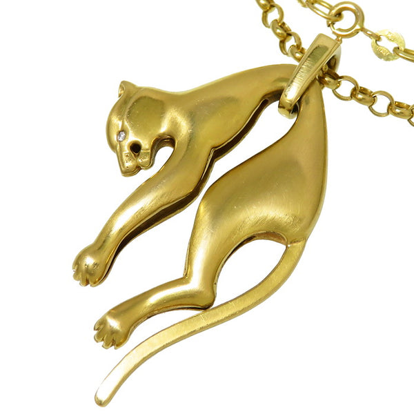 パンサーモチーフ ロング クリソベリルキャッツアイ 計1.45ct ダイヤモンド 計0.27ct ネックレス K18ゴールド 18金 23.8g 63cm レディース
【中古】【真子質店】【NN】




【IMoMox】