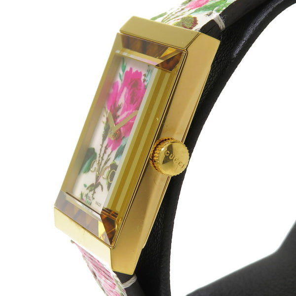 【GUCCI/グッチ】 147.4 Gフレーム フラワー  腕時計 GP/レザー クオーツ シェル ピンク レディース
【中古】【真子質店】【GD】




【MaIS】