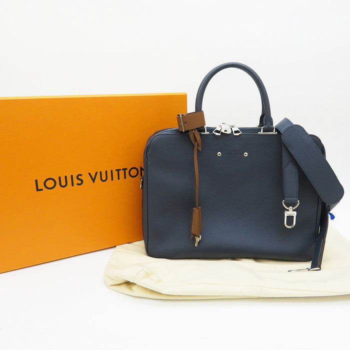 LOUIS VUITTON/ルイ・ヴィトン】 アルマンド・ブリーフケース MM M54380 ブリーフケース/トリヨンレザー ネイビー メ –  真子質店 PawnShopMAKO