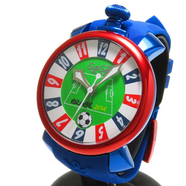 【Gaga Milano/ガガミラノ】 5070.2 マヌアーレ48 サッカー　ブラジルワールドカップ 限定 腕時計 アルミ/ラバー 自動巻き/オートマ マルチカラー メンズ
【中古】【真子質店】【GD】




【TMaI】
