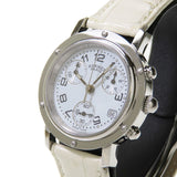 【HERMES/エルメス】 CL1.310 クリッパー クロノ   ▲社外ベルト 腕時計 ステンレススチール/社外製革ベルト クオーツ 白 レディース
【中古】【真子質店】【GD】




【DDx】