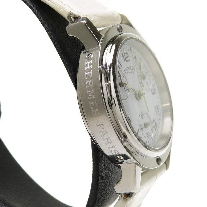 【HERMES/エルメス】 CL1.310 クリッパー クロノ   ▲社外ベルト 腕時計 ステンレススチール/社外製革ベルト クオーツ 白 レディース
【中古】【真子質店】【GD】




【DDx】