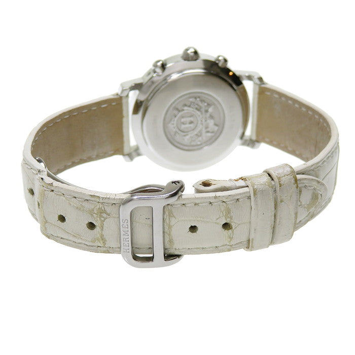 【HERMES/エルメス】 CL1.310 クリッパー クロノ   ▲社外ベルト 腕時計 ステンレススチール/社外製革ベルト クオーツ 白 レディース
【中古】【真子質店】【GD】




【DDx】