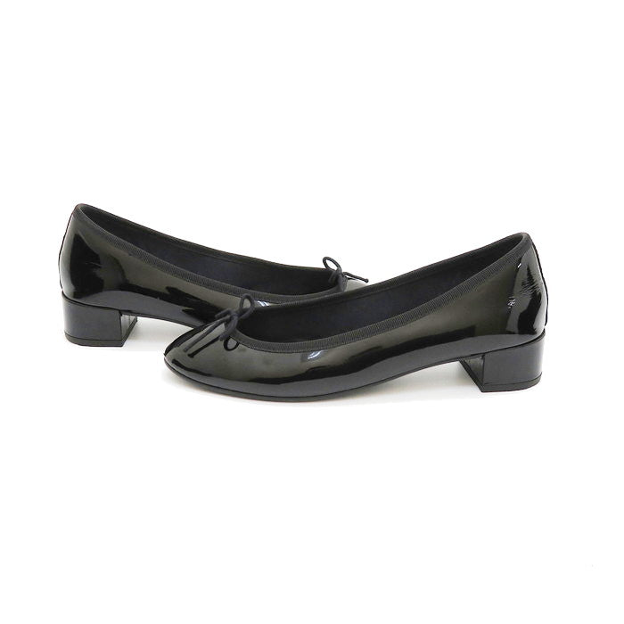 repetto/レペット】 バレエシューズ エナメル 黒 レディース【中古