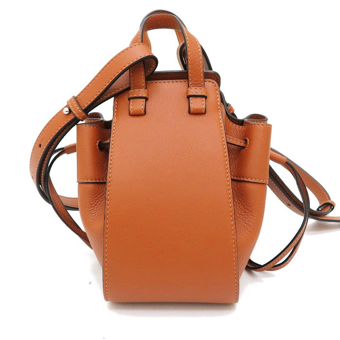 LOEWE/ロエベ】 ハンモックミニ 2way ショルダーバッグ レザー LOEWE ショルダー ハンモックスモール カラー；ブラウン