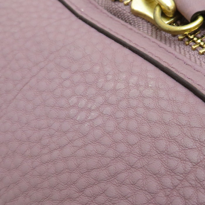 COACH/コーチ】 25347 ミニボストン ハンドバッグ レザー 紫