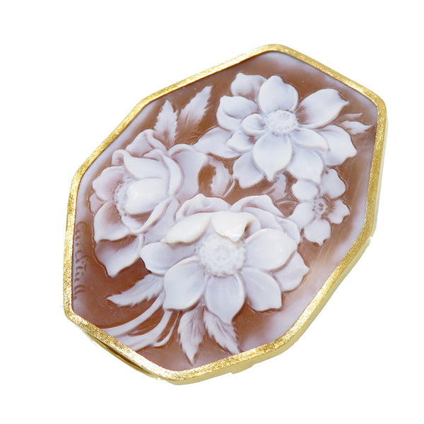 【DESIGNER JEWELRY/作家ジュエリー】 ペンダント兼用 カメオ 花彫 シェル ブローチ K18ゴールド 18金 16.0g レディース
【中古】【真子質店】【NN】




【TYx】