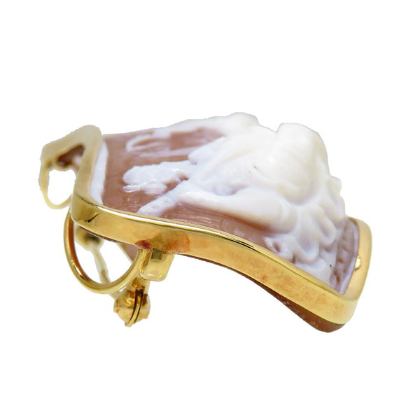 【DESIGNER JEWELRY/作家ジュエリー】 ペンダント兼用 カメオ シェル ブローチ K18ゴールド 18金 14.0g レディース
【中古】【真子質店】【NN】




【TTx】