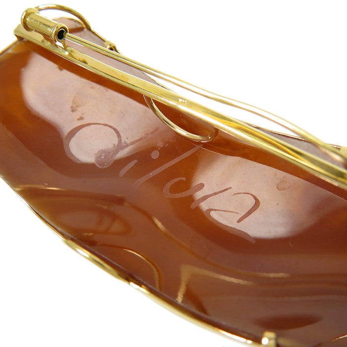 【DESIGNER JEWELRY/作家ジュエリー】 ペンダント兼用 カメオ シェル ブローチ K18ゴールド 18金 14.0g レディース
【中古】【真子質店】【NN】




【TTx】