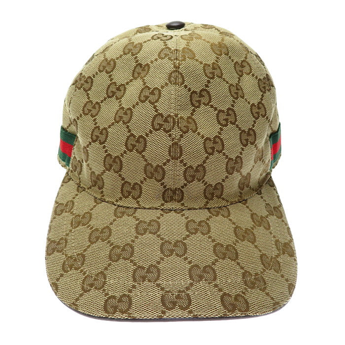 GUCCI/グッチ】 200035 キャップ GGキャンバス ベージュ ユニセックス 