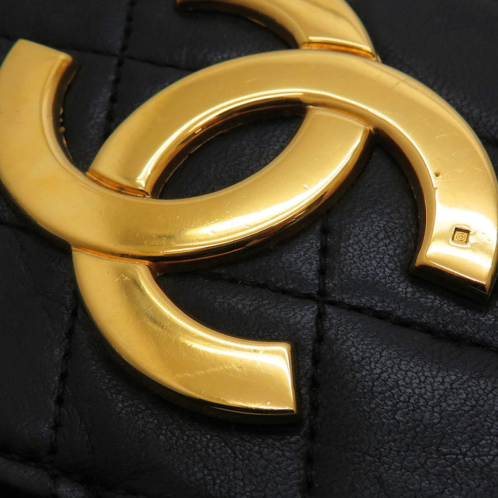 【CHANEL/シャネル】 デカココ　プッシュロック　チェーンショルダー ショルダーバッグ レザー 黒 レディース【中古】【真子質店】【GD】




【TDTx】