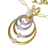 スイング スリーカラー アコヤ真珠(ベビーパール) 3.3mm ダイヤモンド 計0.23ct ネックレス K18YGイエローゴールド 18金/K18PGピンクゴールド 18金/K18WGホワイトゴールド 5.7g 46cm レディース
【中古】【真子質店】【NN】




【Dxx】