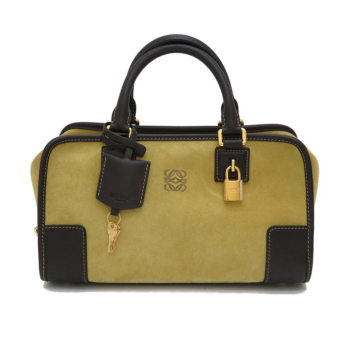 LOEWE/ロエベ】 アマソナ26 ハンドバッグ/スエード カーキ