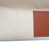 【LOEWE/ロエベ】 クッショントート　ラージサイズ  トートバッグ キャンバス/レザー アイボリー/ブラウン レディース【中古】【真子質店】【GD】




【DDx】