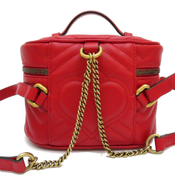 【GUCCI/グッチ】 598594 GGマーモント　バニティ リュック・デイパック レザー 赤 レディース【中古】【真子質店】【BL】




【YSMa】