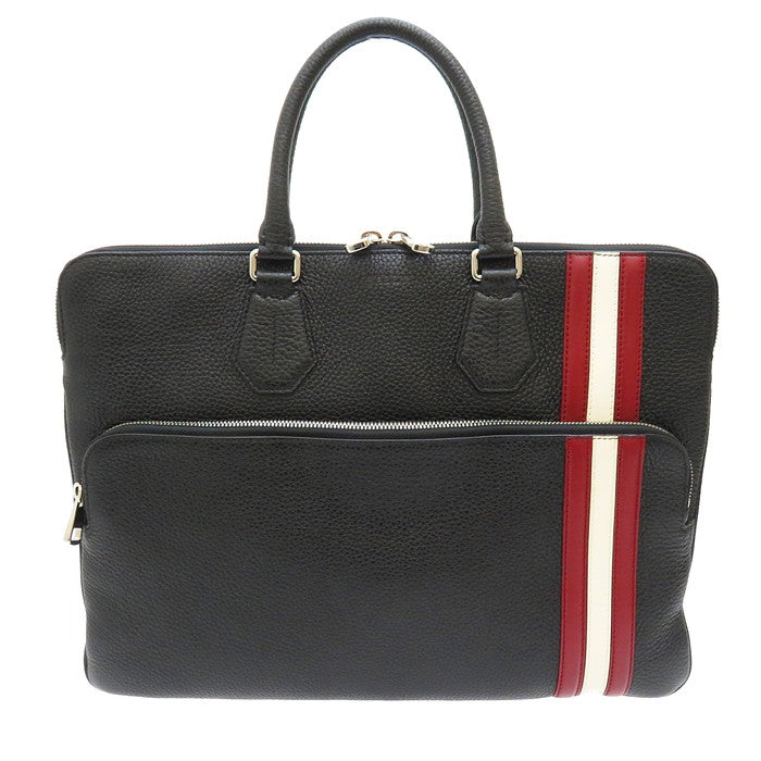 【BALLY/バリー】 ブリーフケース　2WAY ビジネスバッグ レザー 黒/赤/白 ユニセックス【中古】【真子質店】【GD】




【TMiY】