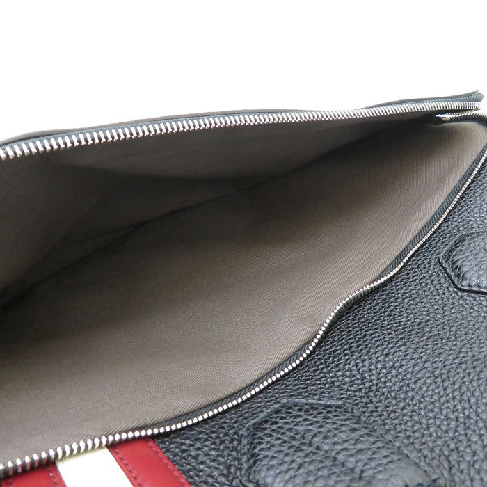 【BALLY/バリー】 ブリーフケース　2WAY ビジネスバッグ レザー 黒/赤/白 ユニセックス【中古】【真子質店】【GD】




【TMiY】