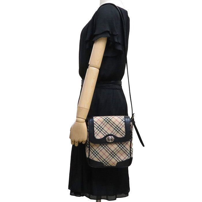 【BURBERRY/バーバリー】 ノバチェック ショルダーバッグ キャンバス/レザー ベージュ系×黒 レディース【中古】【真子質店】【GD】




【ITx】