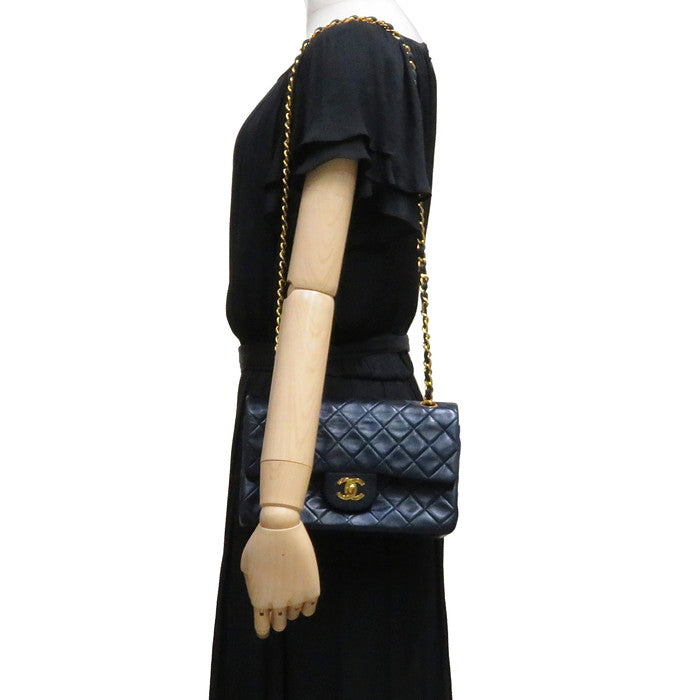 【CHANEL/シャネル】 マトラッセ　Wフラップ Wチェーンショルダー ショルダーバッグ レザー ダークネイビー レディース【中古】【真子質店】【BL】




【MaDSMi】