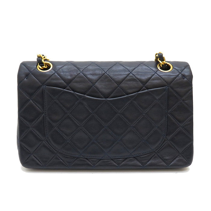 【CHANEL/シャネル】 マトラッセ　Wフラップ Wチェーンショルダー ショルダーバッグ レザー ダークネイビー レディース【中古】【真子質店】【BL】




【MaDSMi】
