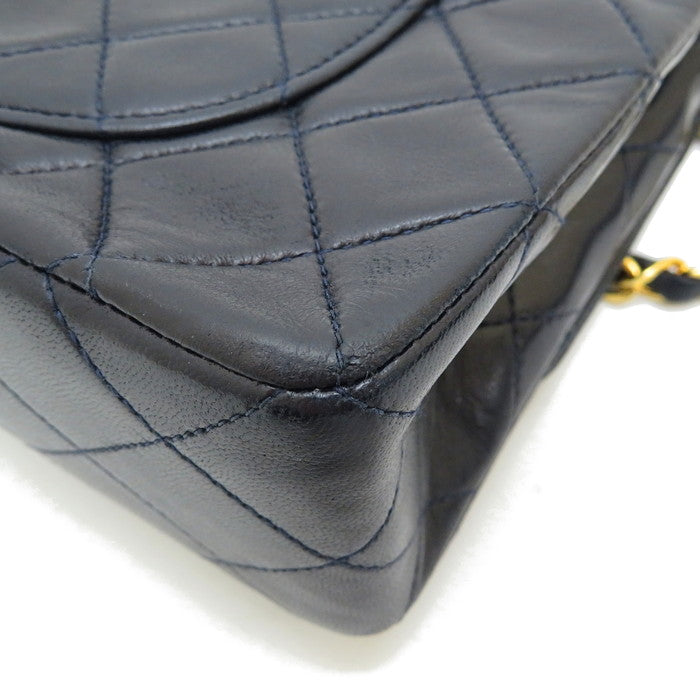 【CHANEL/シャネル】 マトラッセ　Wフラップ Wチェーンショルダー ショルダーバッグ レザー ダークネイビー レディース【中古】【真子質店】【BL】




【MaDSMi】