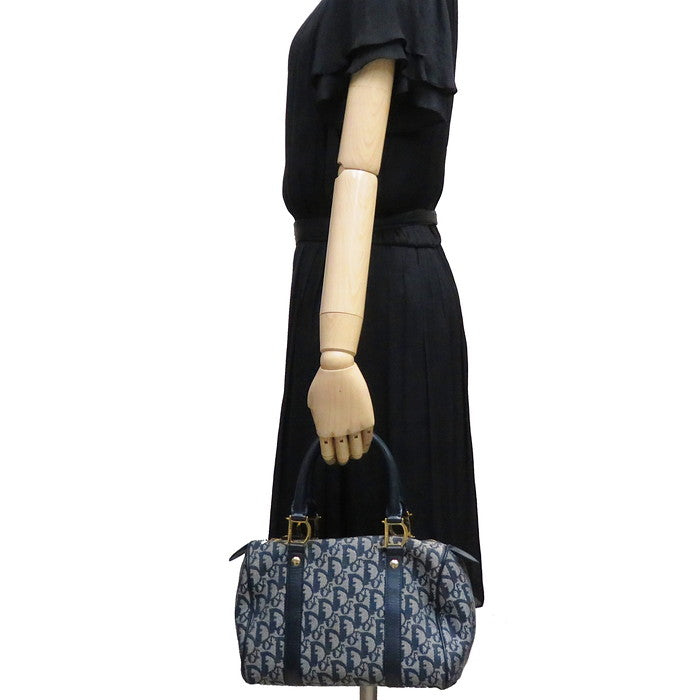 【Christian Dior/クリスチャンディオール】 トロッター　ミニボストン ハンドバッグ キャンバス/レザー ネイビー系 レディース【中古】【真子質店】【BL】




【MoMox】
