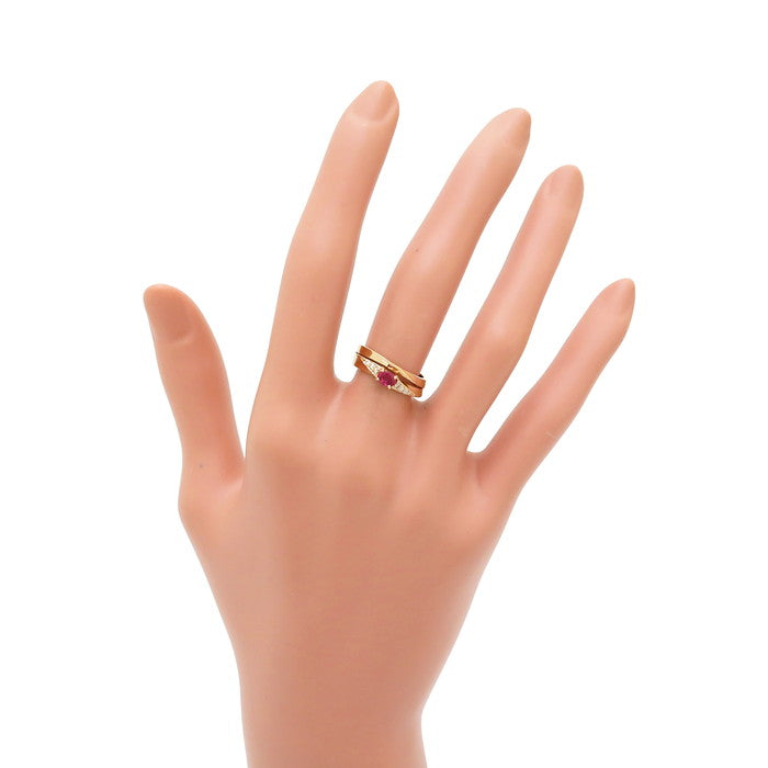 最終特価品 9号 ルビー 0.25ct ダイヤモンド 計0.06ct リング・指輪