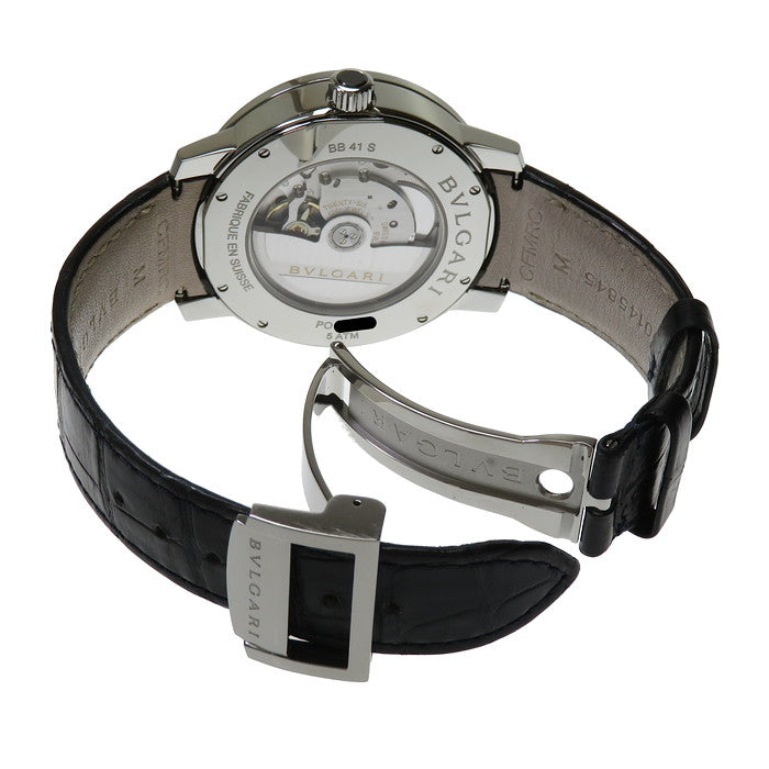 ★★最終特価品【BVLGARI/ブルガリ】 BB41S  裏スケ 　ブルー/青 腕時計 ステンレススチール/レザー 自動巻き/オートマ 紺 メンズ
【中古】【真子質店】【GD】




【IYxY】