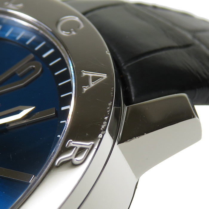 ★★最終特価品【BVLGARI/ブルガリ】 BB41S  裏スケ 　ブルー/青 腕時計 ステンレススチール/レザー 自動巻き/オートマ 紺 メンズ
【中古】【真子質店】【GD】




【IYxY】