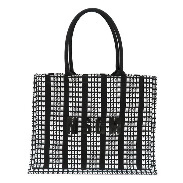 MSGM 総柄ロゴ トートバッグ キャンバス 白×黒 ユニセックス【中古】【真子質店】【GD】




【Mox】