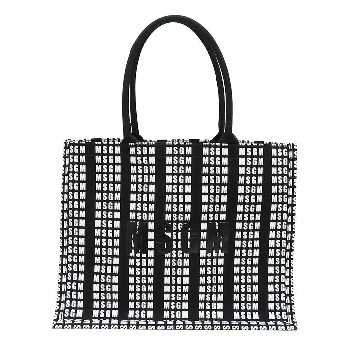 MSGM 総柄ロゴ トートバッグ キャンバス 白×黒 ユニセックス【中古】【真子質店】【GD】




【Mox】