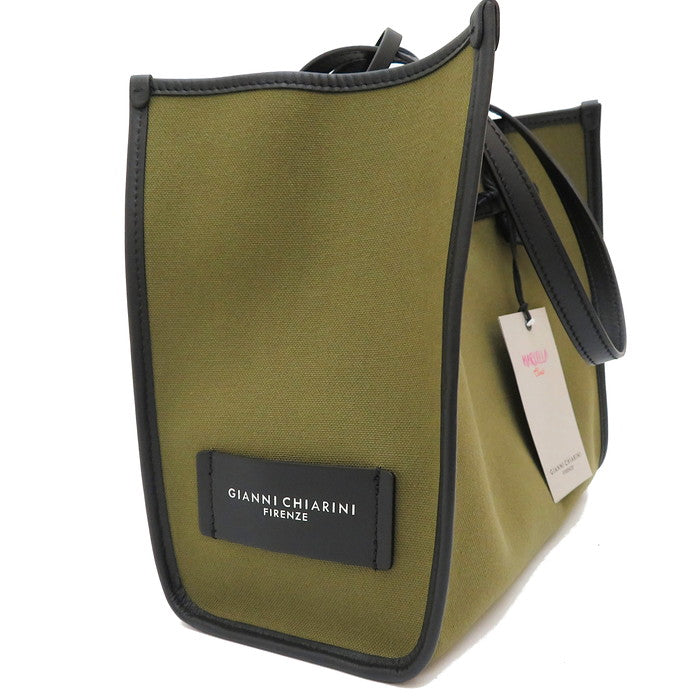 【GIANNI CHIARINI/ジャンニキャリーニ】 トートバッグ キャンバス/レザー カーキ ユニセックス【中古】【真子質店】【GD】




【Kx】