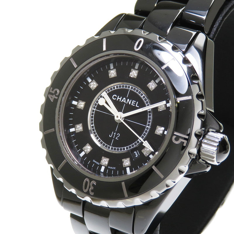 【CHANEL/シャネル】 J12 H1625  ブラック 腕時計 セラミック/ダイヤモンド12P クオーツ 黒 レディース
【中古】【真子質店】【GD】




【TKMox】