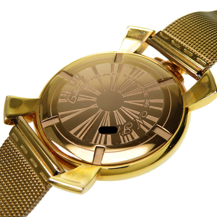 Gaga Milano/ガガミラノ】 5081.1 マヌアーレ スリム46 腕時計 GP  