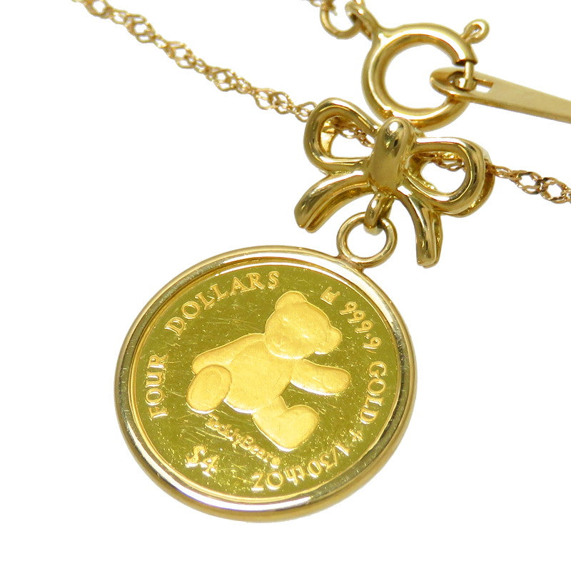 テディベア　1/30oz金貨 ネックレス K24ゴールド 24金（純金）/K18ゴールド 18金 2.3g 40cm レディース
【中古】【真子質店】【NN】




【IKx】