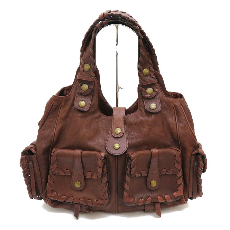 Chloe クロエ　シルベラード　y2k ハンドバッグ　ボストン　ブラウン Chloe/クロエ】 シルベラード トートバッグ レザー ブラウン
