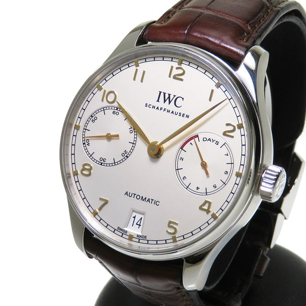 【IWC/インターナショナルウォッチカンパニー】 ポルトギーゼ・オートマチック IW500704  7デイズ 腕時計 ステンレススチール/クロコダイル 自動巻き/オートマ シルバー メンズ
【中古】【真子質店】【BL】




【Yxxx】