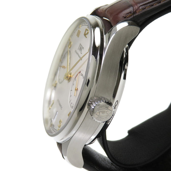【IWC/インターナショナルウォッチカンパニー】 ポルトギーゼ・オートマチック IW500704  7デイズ 腕時計 ステンレススチール/クロコダイル 自動巻き/オートマ シルバー メンズ
【中古】【真子質店】【BL】




【Yxxx】